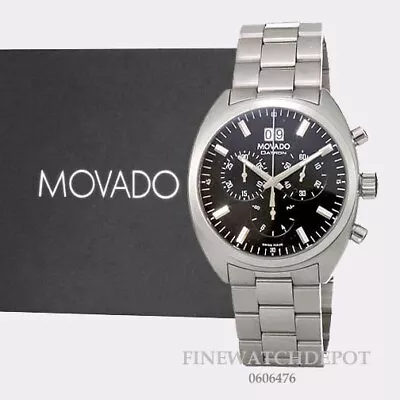 Authentic Movado Swiss Datron Series Stainless Steel Men's Watch 0606476 • $1495