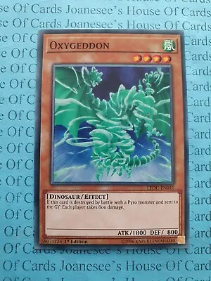 Oxygeddon LEDU-EN041 Yu-Gi-Oh Card 1st Edition New • £0.99