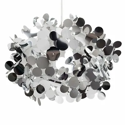 Modern Large Silver Bubble Effect Design Ceiling Pendant Light Shade • £13.29