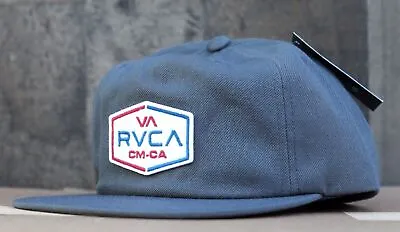 New RVCA Crew Layover (Mid Fit) Gray Men's Embroidery Hat Snapback RHTRVC-87 • $20.25