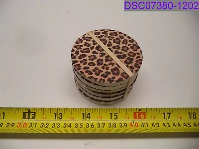 Qty = 4: P. Graham Dunn Car Coaster Ceramic Leopard Print P/N CST0586 • $18.91