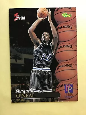 1995 Classic 5 Sport #199 Shaquille O'Neal Picture Perfect NBA-NM/FREE Shipping! • $1.25