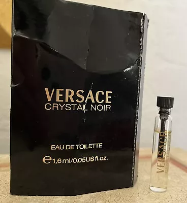 Versace Crystal Noir Eau De Toilette  Splash Vial Sample  - 1.6ML/0.05OZ • $7.95