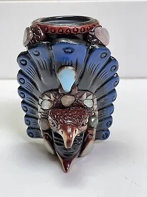 Mayan Aztec Eagle Headdress Shot Glass With Gemstones • $29.99