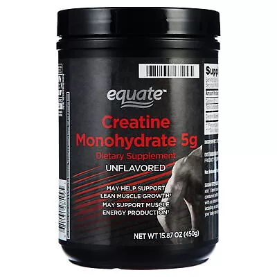 Equate Creatine Monohydrate Dietary Supplement Unflavored 5 G 15.87 Oz • $14.88