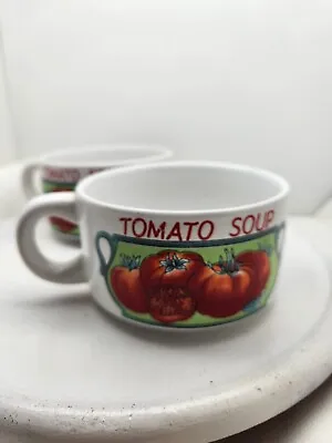 Mt. Clemens Pottery Tomato Soup Bowls 2pcs • $26.80