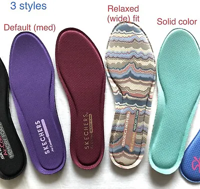 SKECHERS MEMORY FOAM AIR COOLED INSOLES FOOTBED INSERT WOMENS US (Multi Styles) • $9.50