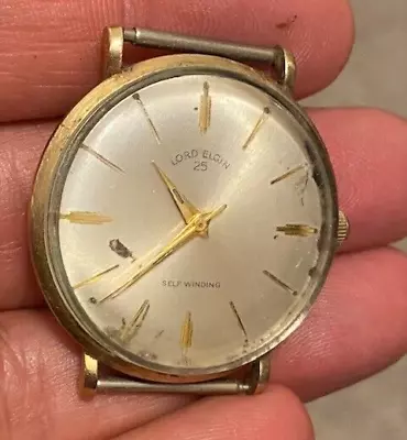 VINTAGE LORD ELGIN 25 JEWEL AUTOMATIC WRIST WATCHES (PARTS Or REPAIR) • $24.99