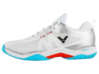 Victor S82II-AS Men's Indoor Court Shoe (Bright White/Glossy Silver/Blue Light) • $144.95