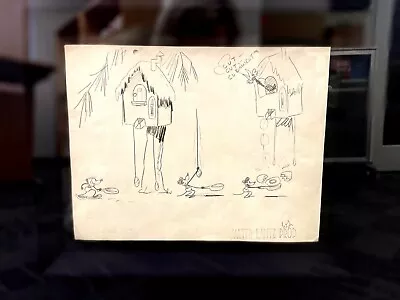 Walter Lantz Mickey Mouse Original Signed Pencil Line Drawing Sketch Framed  • $1199