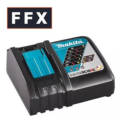 Makita DC18RC/1 18v Li-Ion 110v Fast Battery Charger Forced Air Cooling Fan • £58.50