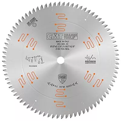 CMT ORANGE TOOLS 281.681.10 Double Sided Laminate /Melamine Blade 10  X T80 • $93.07