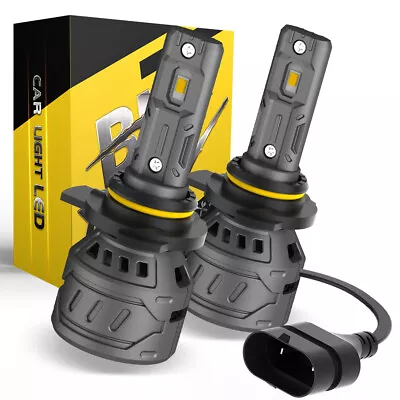 2PCS 9012 HIR2 LED Bulbs High Low Beam Headlights 100W 6500K White Super Bright • $16.98