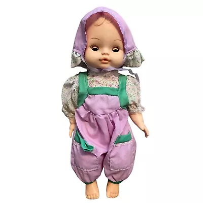Vintage 70s HORSMAN 12” Baby Doll Drink & Wet Molded Hair Sleeper Eyes W/ Outfit • $25.49