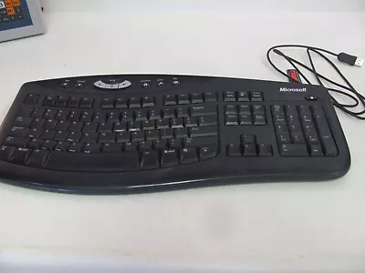 Microsoft Comfort Curve Keyboard 2000 V1.0 KU-0459 USB Wired Ergonomic Windows • $17.99