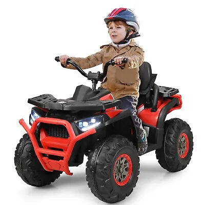 Kids Electric Ride On Quad Car Toy Battery Powered ATV Toddler Toy Car W/ Lights • £199.95