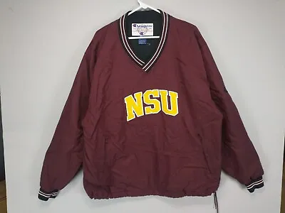 Vintage Northern State University Windbreaker Jacket Large Maroon NSU • $20.99