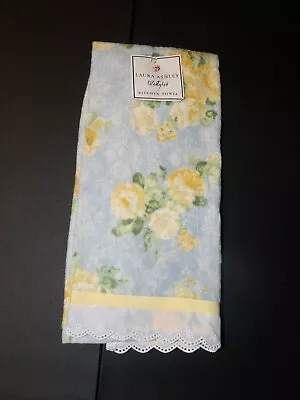 Athena Rose Eyelet Velour Kitchen Towel Laura Ashley • $9.95