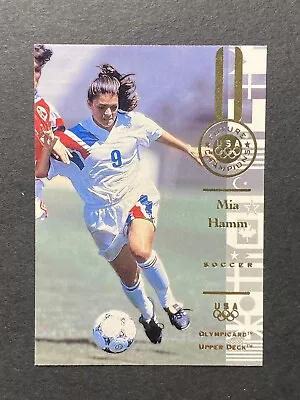 1996-97 Upper Deck USA Future Champions Mia Hamm RC #112 • $4.50