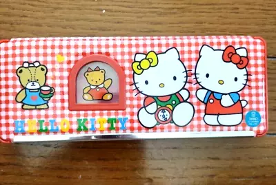 Sanrio Hello Kitty Pencil Case Retro Vintage 1991 Stationery Rare NM • $112.99