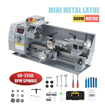 Crework 2250rpm Mini Metal Lathe For Turning Milling Drilling & Threading 600W • $559.99