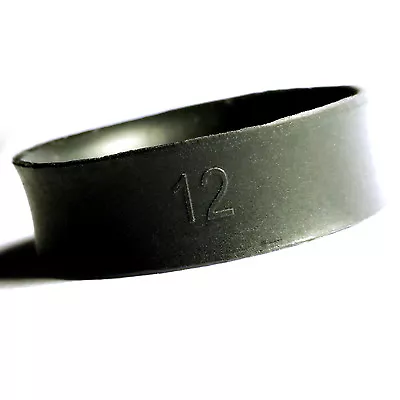 5 Pack Of Men's  Black Silicone Wedding Ring Bands (Sizes 8 - 13) For Active Men • $9.45