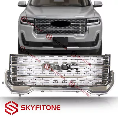 $119.99 • Buy Fits GMC Acadia 2020-2022 Denali New Front Upper Grille Grill Factory Chrome