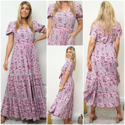 $59.95 • Buy Dreamcatcher Bohemian Style Maxi Dress   'ariana Mo2050'  Sizes 8 10 12 14 16 18