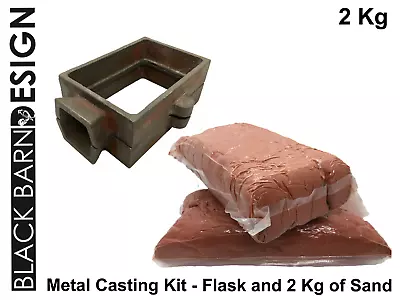 Sand Casting Kit 2 Kg & Flask For Metal Casting (Delft Style) Gold Silver Bronze • £26.50