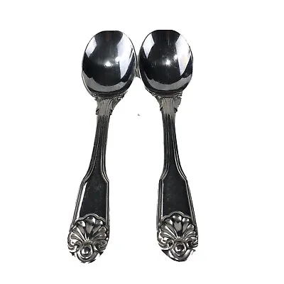 $19.99 • Buy Lot Of 2 Chalfonte By Laslo For Mikasa 6in Spoons Japan Seashell 18/8 Stainless