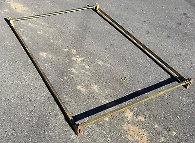 Antique Iron Bed Rails & Styles Complete Frame For Brass Metal Or Wooden Bed • $165