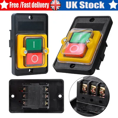 NEW Motor Drill Switch Push Button For 10A 380V KAO-5 ON/OFF Water Proof Machine • £6.39