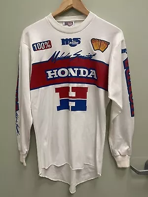 VTG 80s Honda Malcolm Smith MSR Motocross Racing Team Jersey Shirt L USA • $177.95