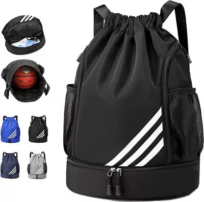 Sports Backpacks Waterproof Drawstring Backpack Sports Gym School Bag Kids Gift • $18.99