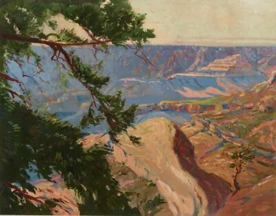Carl Oscar Borg Along The Rim Of The Grand Canyon Canvas Print 16 X 20 • $39.99
