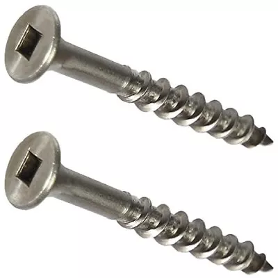 #8 Stainless Steel Deck Screws Square Drive Wood And Composite Decking All Sizes • $17.23