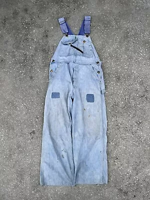 Vintage Farm Repairs Key Imperial Overalls Two Tone Donut Hole Button Size 34/24 • $0.99