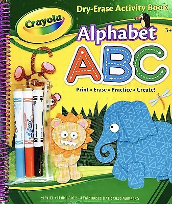 $24.99 • Buy Crayola Dry-Erase Activity Book Alphabet ABC Print Erase Practice Create