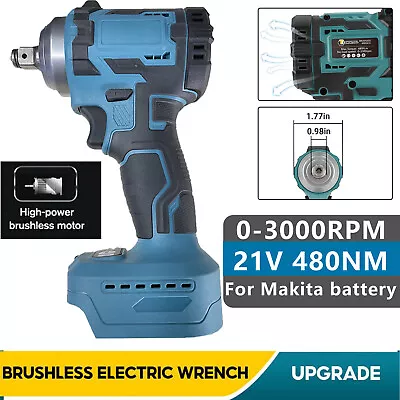 CONENTOOL Cordless Brushless Impact Wrench 21V Bare Unit For Makita Battery NEW • £21.99