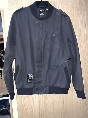 Mens LRG Canvas Moto Jacket Size Large • $38