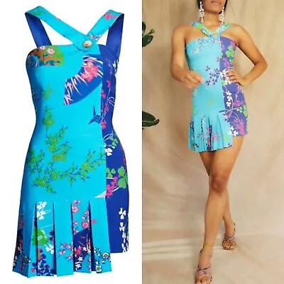 Versace For H&M Dress Multicolour Silk Size 36 • $125