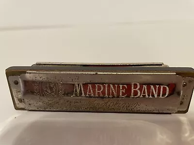 Vintage Marine Band Harmonica A440 Key Of C By M. Hohner Germany • $5