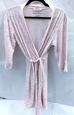 Marilyn Monroe Intimates Robe Pink - Pale Pink With Gray Animal Print Super Soft • $14.99