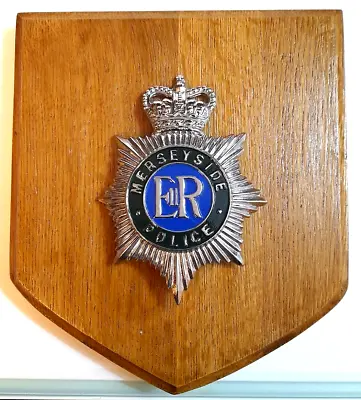 Beautiful Hand Crafted Merseyside Police Mess Plaque Or Shield • £34.99