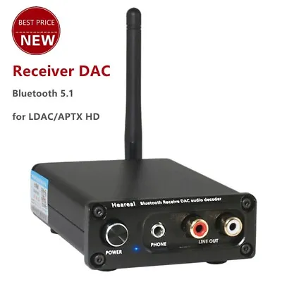 Bluetooth 5.1 Receiver DAC Audio Decoder Hifi Preamp (Muses02 Op Amp) Heareal • $83.08