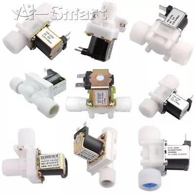 1/2 3/4  N/C AC220V Magnetic Electric Solenoid Valve Water Air Inlet Flow Switch • £5.46