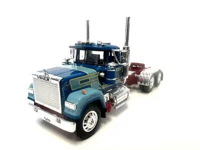 Dcp / First Gear  1/64 Scale  Mack Super Liner Day Cab Blue Sid Kamp • $79