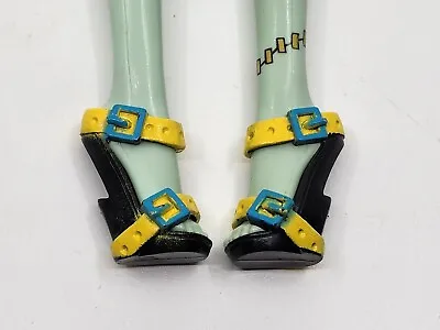 Monster High Doll Frankie Stein Gloom Beach Blue & Yellow Sandals Shoes • $9