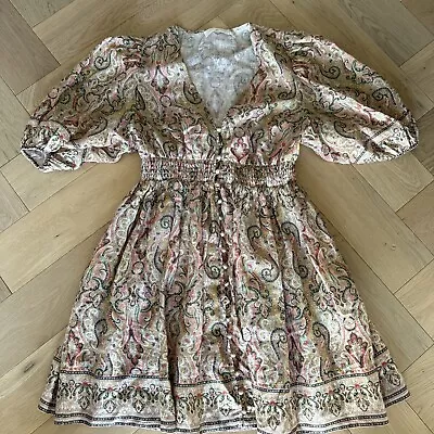 Zimmermann Linen Paisley Dress • $51
