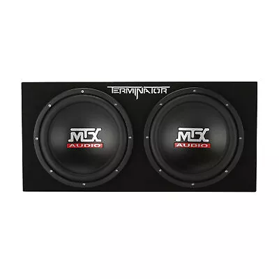 MTX Audio TNE212D Terminator Series Dual 12  2-Ohm Sealed Loaded Enclosure • $169.95